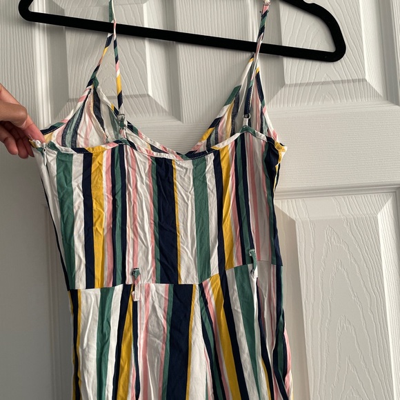 Multi Color Stripe Jumpsuit - Women’s Size Medium - Picture 4 of 9
